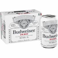 Budweiser - Zero Non-Alcoholic Lager (12 pack 12oz cans)